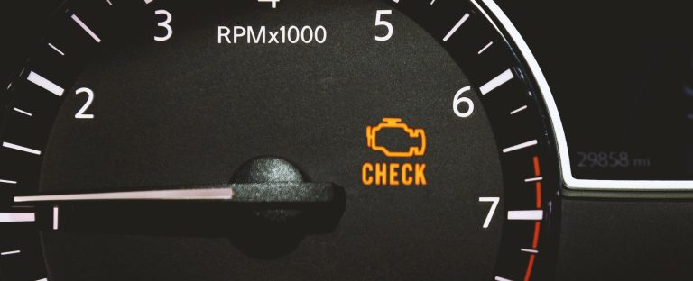 Check engine indicator