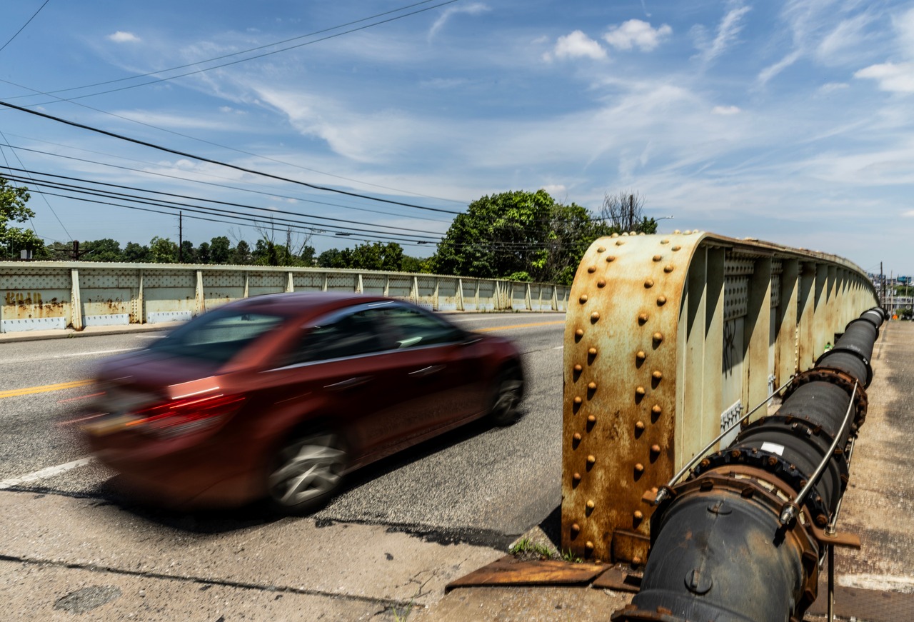Damaged bridge