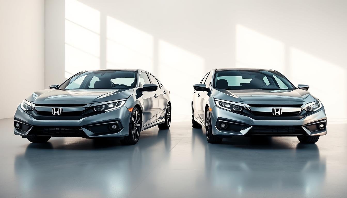 Honda Civic LX and Honda Civic EX trims