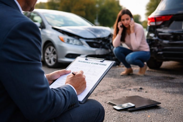 Insurance claim after a vehicle accident