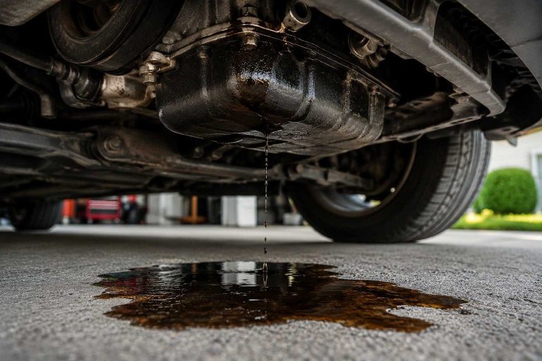 Leaking from the underside of a car