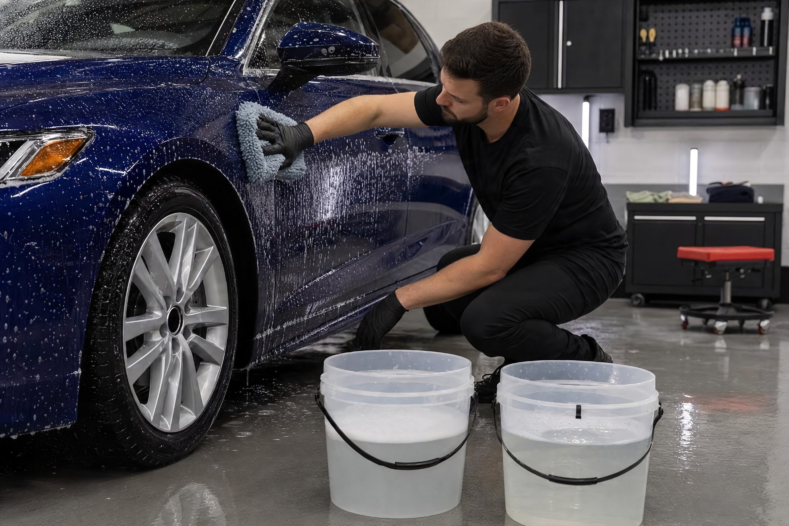pH-Neutral Shampoo & Two-Bucket Wash