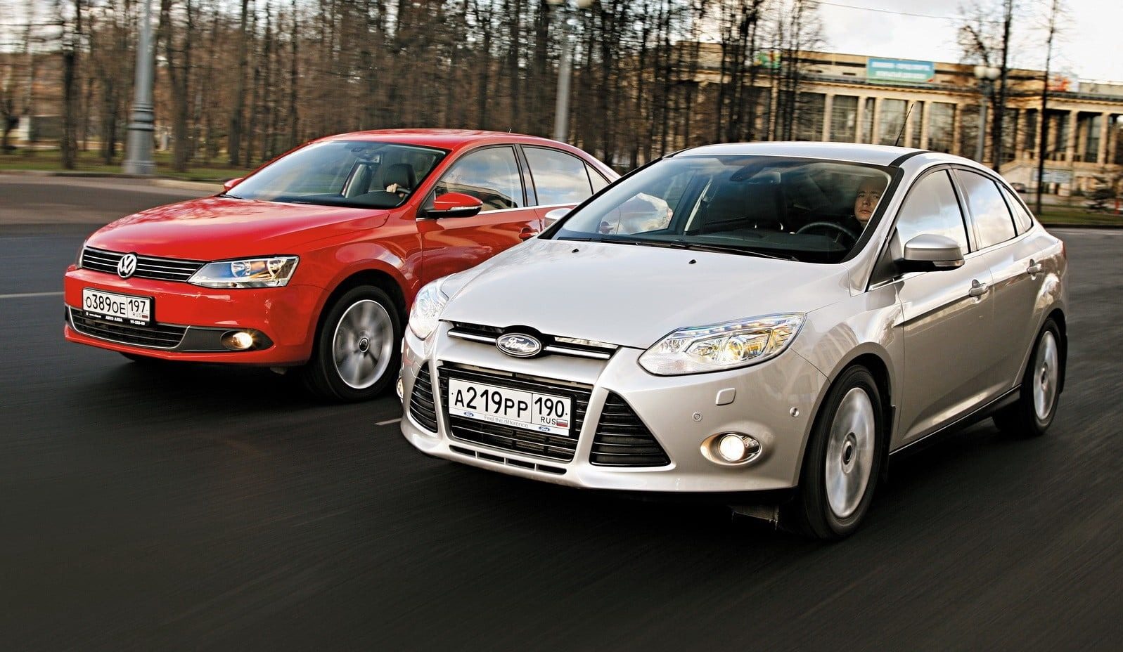 Volkswagen Jetta and Ford Focus