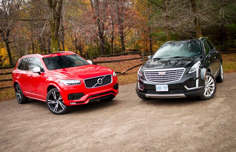 Volvo XC90 and Cadillac XT5